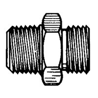 Reducer/Adapter Fitting, 1/4" x 1/8" Dia, Brass Cintas