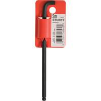 Long-Arm Hex Key Wrench, Ball End, 5 mm x 119 mm L, L Shape Cintas