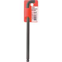 Long-Arm Hex Key Wrench, Ball End, 6 mm x 139 mm L, L Shape Cintas