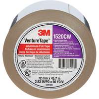 Venture Tape Aluminum Foil Tape, 1.8 mils Thick, 72 mm (3") x 45.7 m (150') Cintas