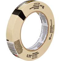Scotch&reg; Contractor Grade Masking Tape 2020, 18 mm (3/4") x 55 m (180'), Beige Cintas