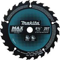 Max-Efficiency Circular Saw Blade, 6-1/2", 25 Teeth, Laminate/Wood Use Cintas