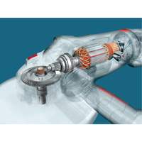 High Performance Large Angle Grinder, 9", 120 V, 15 A, 6500 RPM Cintas
