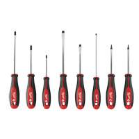 Screwdriver Set with Square Drive, 8 Pcs., Magnetic Cintas