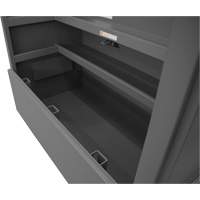 Boîte de rangement pour le chantier, style piano, 60-1/2" la x 34-3/4" p x 49-3/8" h, Gris Cintas