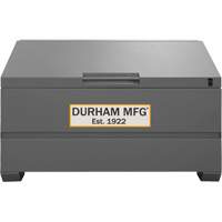 Jobsite Sloped Lid Storage Box, 60" x 30" x 39-3/8", Steel, Grey Cintas
