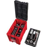Packout Compact Tool Box, 10" x 16-1/5" x 13", Black/Red Cintas