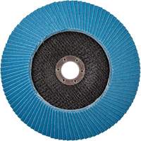 Disque &agrave; lamelles &agrave; grain grossier BlueFire, 7" x 7/8", Type 27, Grain 80, Alumine de zirconium Cintas