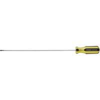 100 PLUS&reg; Extra-Light Cabinet Tip Screwdriver, 1/8" Tip, Round, 6-5/8" L, Plastic Handle Cintas