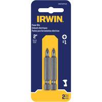 Power Bits, Phillips, #1 Tip, 1/4" Drive Size, 1-15/16" Length Cintas