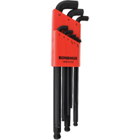 Stubby Ball End Hex Key Set, 9 Pcs., Metric Cintas