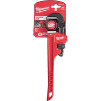 Pipe Wrench, 1-1/2" Jaw Capacity, 10" Long, Powder Coated Finish, Ergonomic Handle Cintas