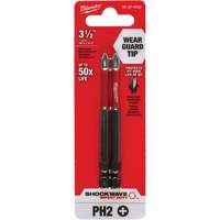 Embout de tournevis Shockwave Impact Duty, Phillips, Embout #2, Prise 1/4", Longueur 3-1/2" Cintas