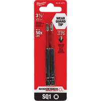 Embout de tournevis Shockwave Impact Duty, Carr&eacute;e, Embout #1, Prise 1/4", Longueur 3-1/2" Cintas