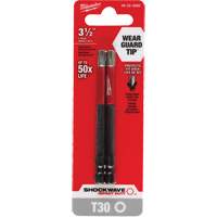 Embout de tournevis Shockwave Impact Duty, Torx, Embout T-30, Prise 1/4", Longueur 3-1/2" Cintas