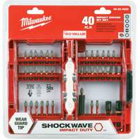 Jeu de 40 embouts de visseuse &agrave; percussion Shockwave Impact-Duty Cintas