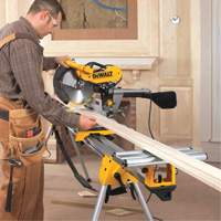 Double Bevel Sliding Compound Mitre Saw with Stand Cintas