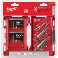Step Drill Bit Set, 3 Pieces, High Speed Cobalt Cintas