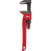 Cl&eacute; &agrave; tuyau &agrave; m&acirc;choires lisses, Cap des m&acirc;choires 2-5/8", Longueur 12", Fini Rev&ecirc;tement en poudre, Prise Ergonomique Cintas
