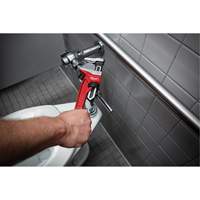 Cl&eacute; &agrave; tuyau &agrave; m&acirc;choires lisses, Cap des m&acirc;choires 2-5/8", Longueur 12", Fini Rev&ecirc;tement en poudre, Prise Ergonomique Cintas