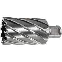DRILLCO Annular Cutter, 7/16" Diameter, High Speed Steel, 1" Depth of Cut, 3/4" Shank Cintas