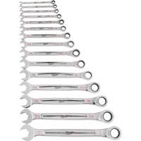 Ratcheting Wrench Set, Combination, 15 Pieces, Imperial Cintas