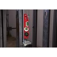Niveau torpille moul&eacute; sous pression verrouillable avec fiole 360 degr&eacute;s, 10" lo, Aluminium, 3 fioles, Magn&eacute;tique Cintas