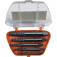 DRILLCO Screw Extractor Set with Drills, Carbide, 5 Pieces Cintas
