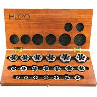 DRILLCO Hex Threading Die Set, 20 Pieces Cintas