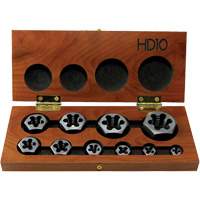 DRILLCO Hex Threading Die Set, 10 Pieces Cintas