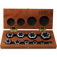 DRILLCO Hex Threading Die Set, 10 Pieces Cintas