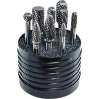 Jeu d'al&eacute;soirs au carbure plein &agrave; double coupe Magnum SET 1 DRILLCO, 8 morcea Cintas