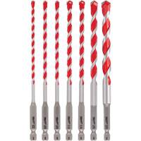 Shockwave Hammer Drill Bit Kit, 7 Pieces, Carbide Cintas