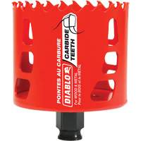 Scie cloche pour bois et m&eacute;tal, 3", Profondeur de la coupe 2-3/8", Carbure Cintas