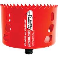 Scie cloche pour bois et m&eacute;tal, 4", Profondeur de la coupe 2-3/8", Carbure Cintas
