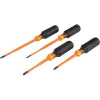 Slim-Tip Insulated Screwdriver Set, 1000 V, 4 Pcs Cintas