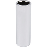 Chrome Socket, 9/16", 3/8" Drive, 6 Points, Deep Cintas