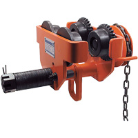 SGT Series Heavy-Duty Geared Trolley, 10000 lbs. (5 tons) Capacity, 4-1/2" - 8-1/32" Cintas