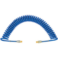 APUB-3825 Recoil Air Hose with Swivel Fittings & Protective Spring, Air, 3/8" ID x 25' L, Polyurethane Cintas