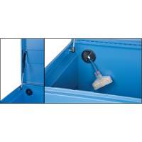 Jobsite Tool Box, 60" x 24" x 27-1/2", Steel, Blue Cintas