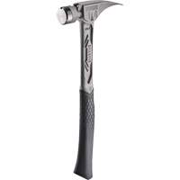 Marteau de charpente en titane lisse TIBONE, 14 oz, Prise en Acier plein, 15-1/4" lo Cintas