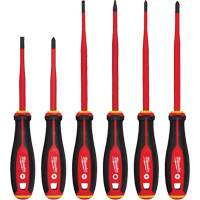 Insulated Slim Tip Screwdriver Set, 6 Pcs., Magnetic Cintas