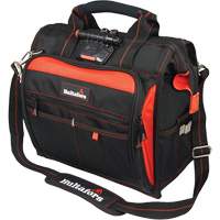 Lighted Technician's Tool Bag, Ballistic Polyester, Black/Red Cintas