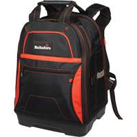 Molded Base Bottom Tool Backpack, Black/Red, Ballistic/Polyester Cintas