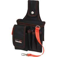 Petite poche pour technicien, Polyester balistique, Noir/Rouge Cintas