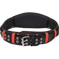 5" Padded Belt, Black/Red Cintas