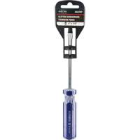 Tournevis &agrave; fente bleu transparent avec bandes, Tige de 1/4", Ronde, Prise en Plastique Cintas