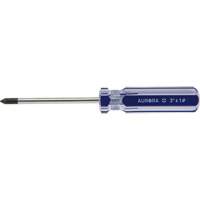 Tournevis Philips bleu transparent avec bandes, #1, Prise Plastique Cintas