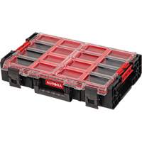 Arx&reg; 2X-Large Organizer with Bins, 23" x 15-1/5" x 6-4/5", Black Cintas