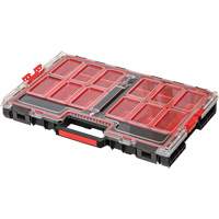 Grand organisateur avec bacs Arx, 21" x 15" x 3", Noir Cintas
